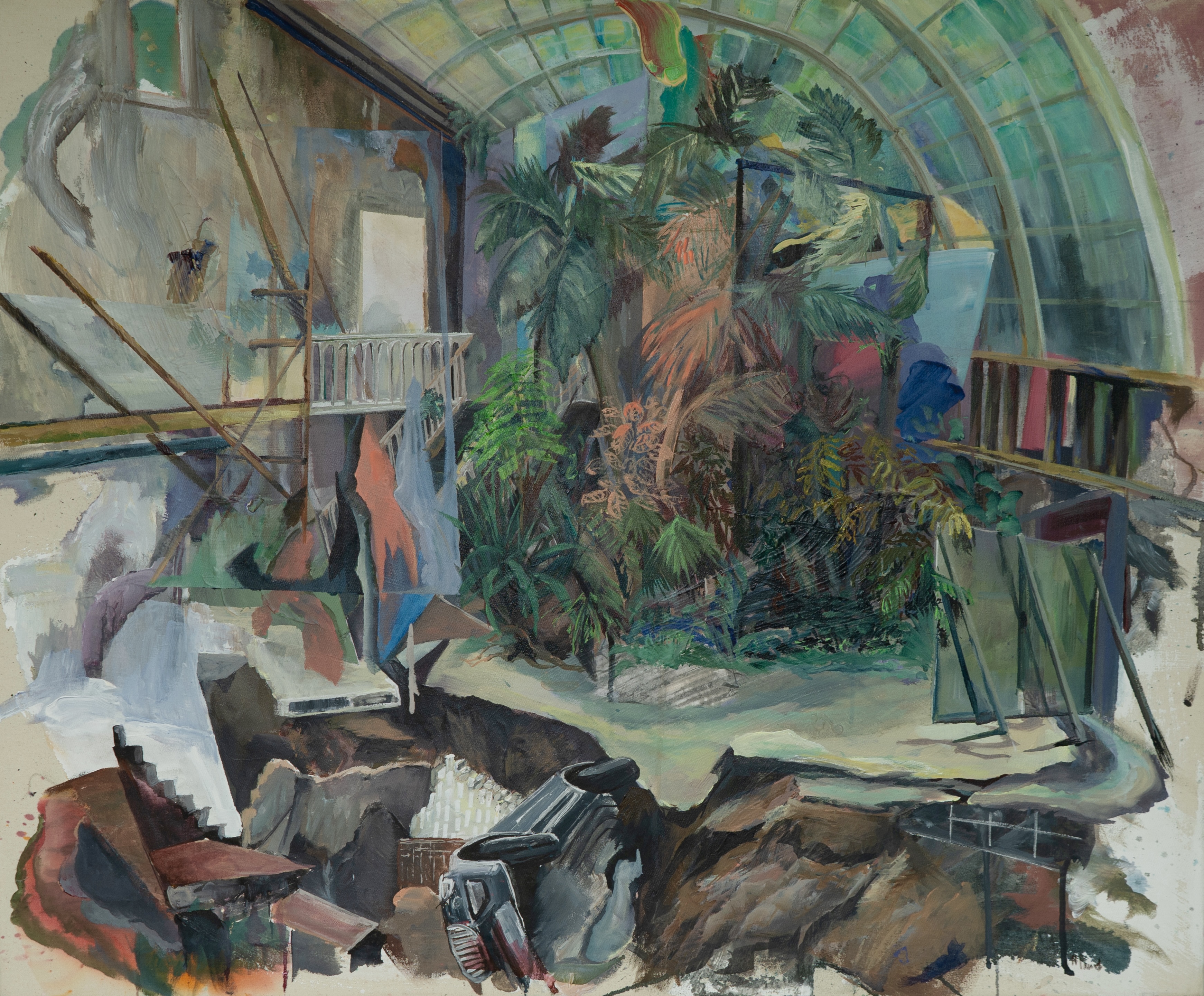 'Ahr Moll' von Hanna Pauels (Acryl und Tusche auf Leinwand)