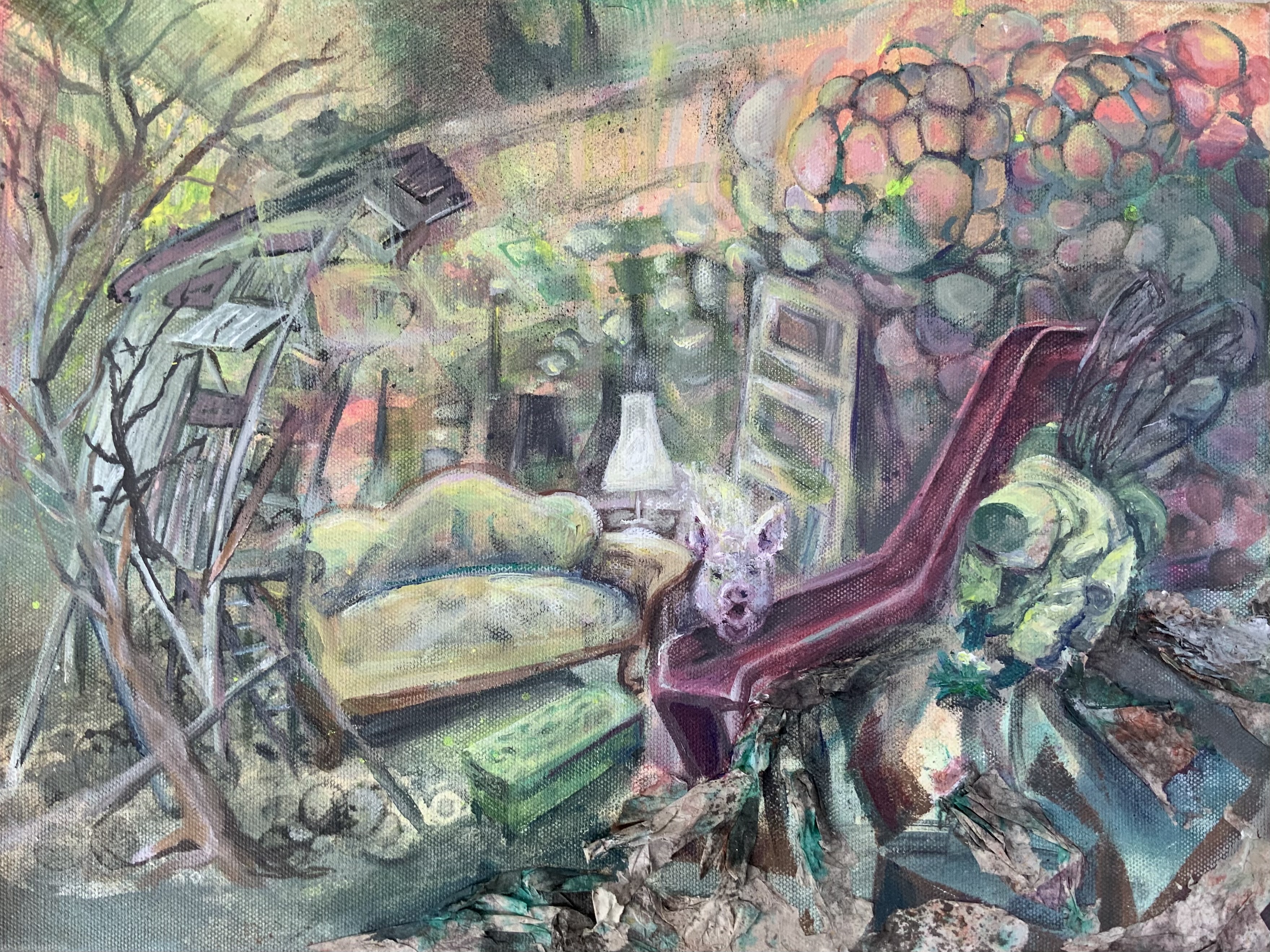 'Schuwain' von Hanna Pauels (Acryl und Lack auf Leinwand)